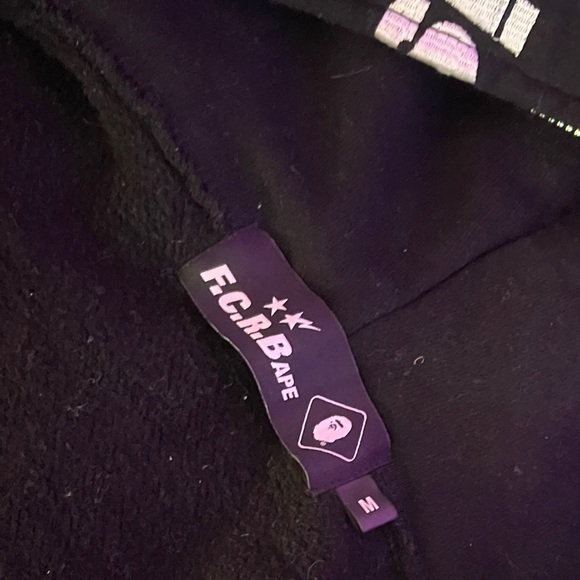 black bape hoodie (bape x F.C.R.B)